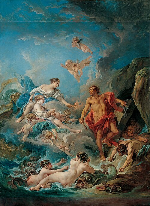 Juno Asking Aeolus to Release the Winds by François Boucher